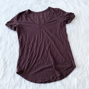 lululemon athletica Short Sleeve Tee - Burgundy/Purple